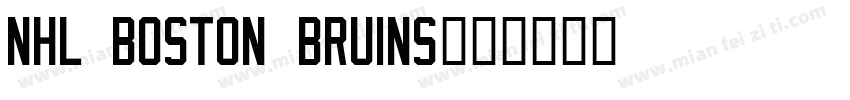 NHL Boston Bruins字体转换